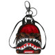 Sprayground Μπρελόκ Sharks In Paris WTF Bubble Brown Check Backpack Keychain